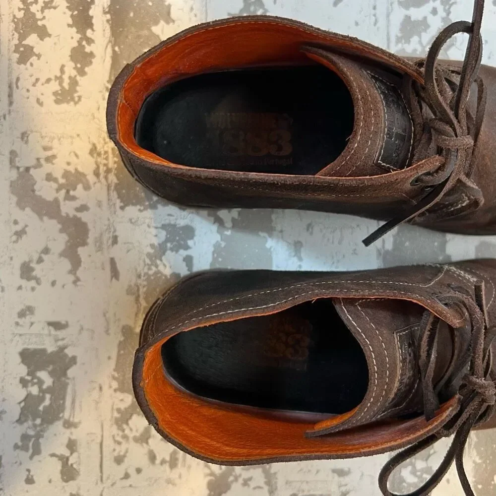 Wolverine leather shoes